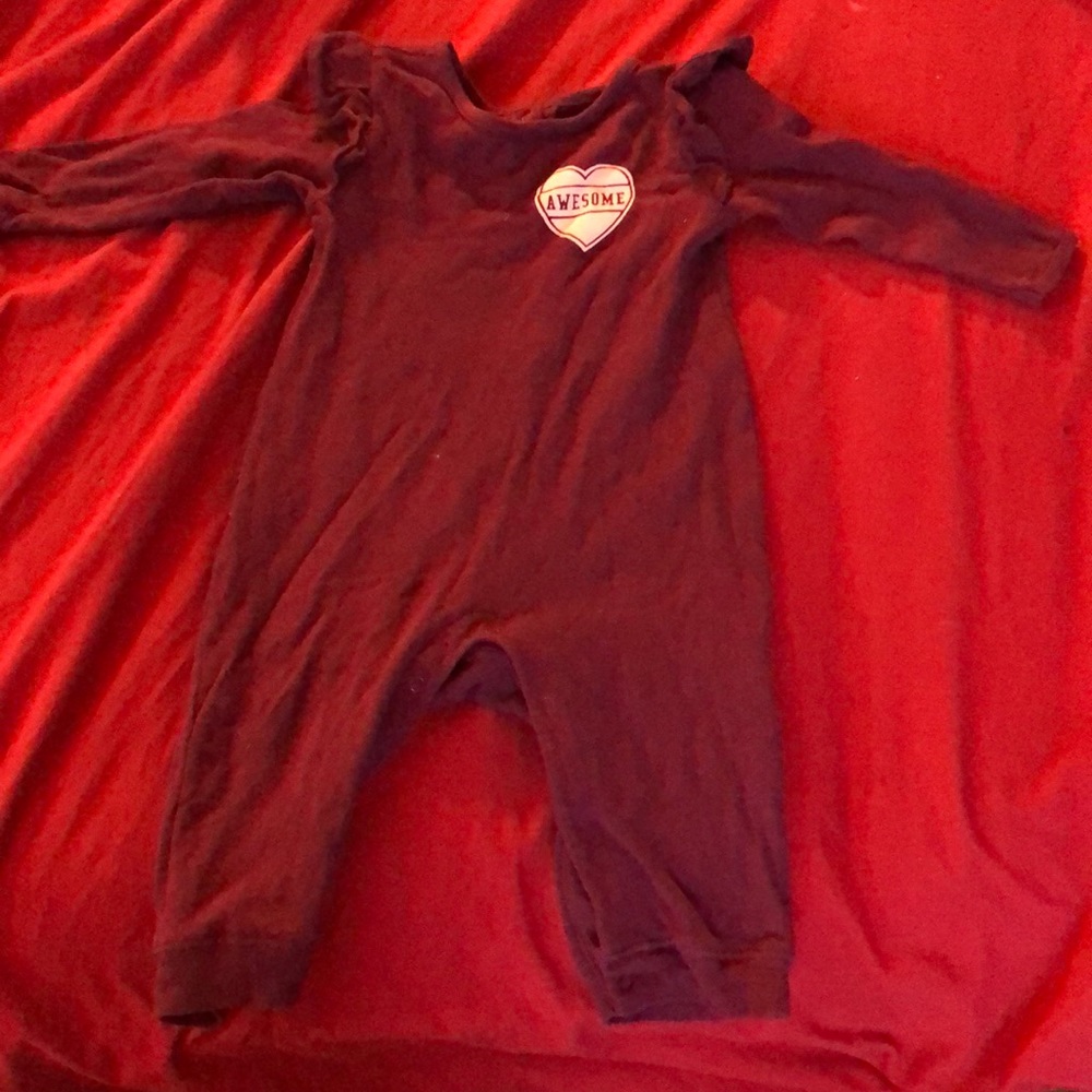 Burgundy Old Navy one piece